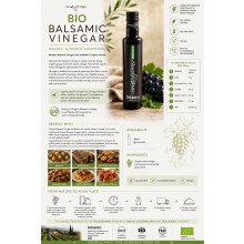 Messino Organic Balsamic Vinegar from Greece – 2 x 250ml Bottles Total