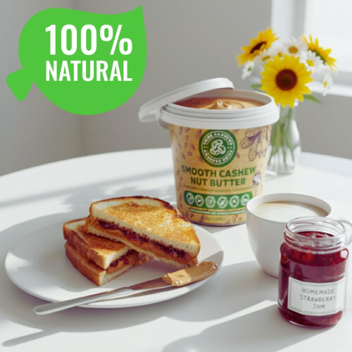 Prime Earth Smooth Cashew Nut Butter - Smooth Cashew Spread/Paste - 1