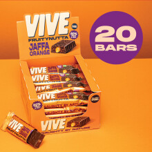Vive Jammy Jaffa Orange Fruity Nutta Bars – Vegan Fruit Nut Snack wit