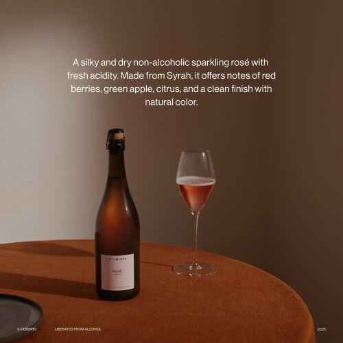 Oddbird Rosé  Sparkling Rosé Wine  Non-Alcoholic 1