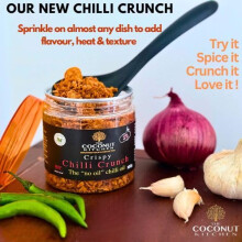 Crispy Chilli Crunch Crispy chilli oil without the oil Made with garli