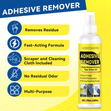 Sticky Stuff Remover Adhesive Remover With Scraper  10 Blades for Tape