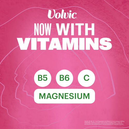 Volvic Vitamin + Raspberry Recharge- Vitamin Flavoured Water Sugar 1