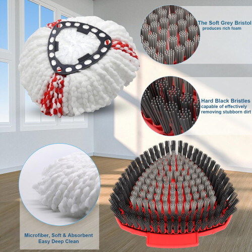 Spin Mop Head Replacement Compatibility with Vileda All Turbo System 2