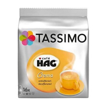 Tassimo Cafe HAG Crema Decaffeinated Coffee 16 pods 10 Pack 160 Servi