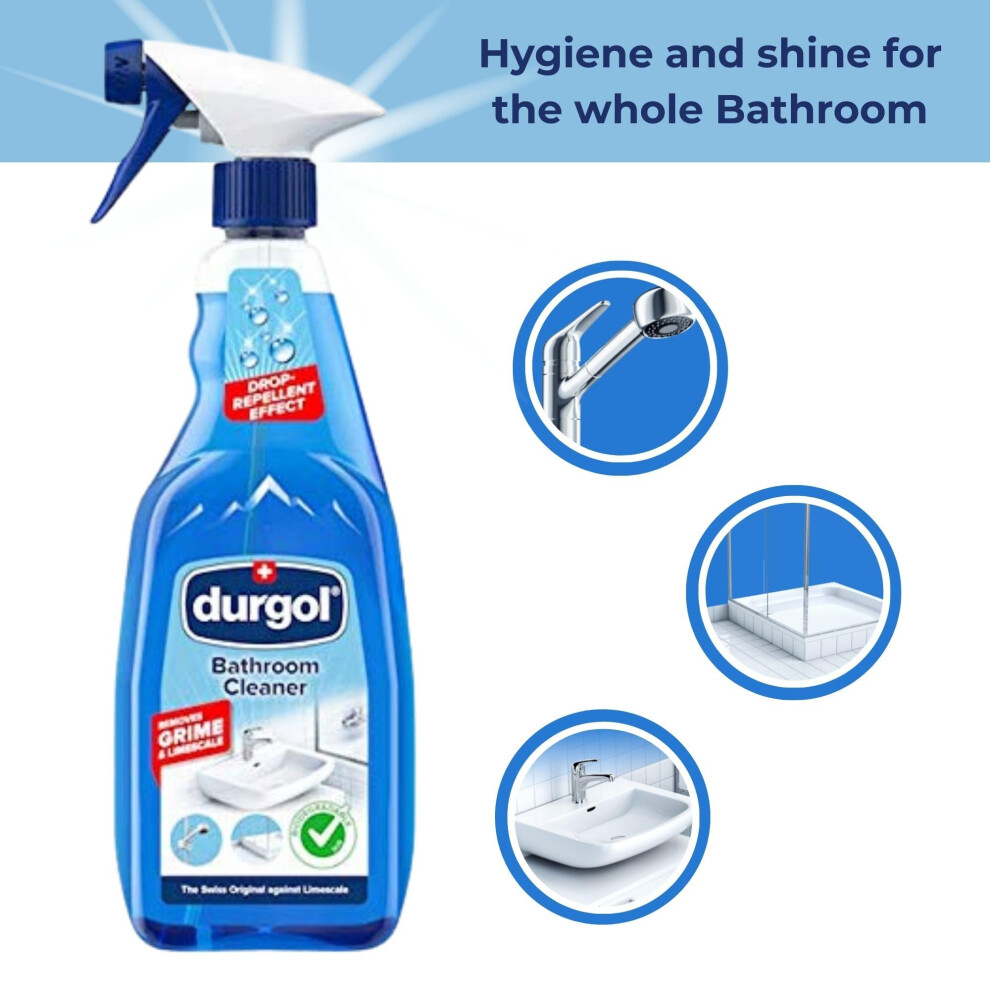 Durgol Bathroom Cleaner And Descaler Toilet Cleaner And Limescale Remo Black/Brown