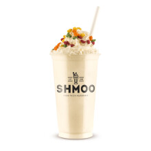Shmoo Vanilla Flavour Milkshake Fresh Thick Ice Cream Textured Vanilla