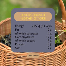 PRESSUICE Fresh Blackcurrant Nothing More Juice not from concentrate