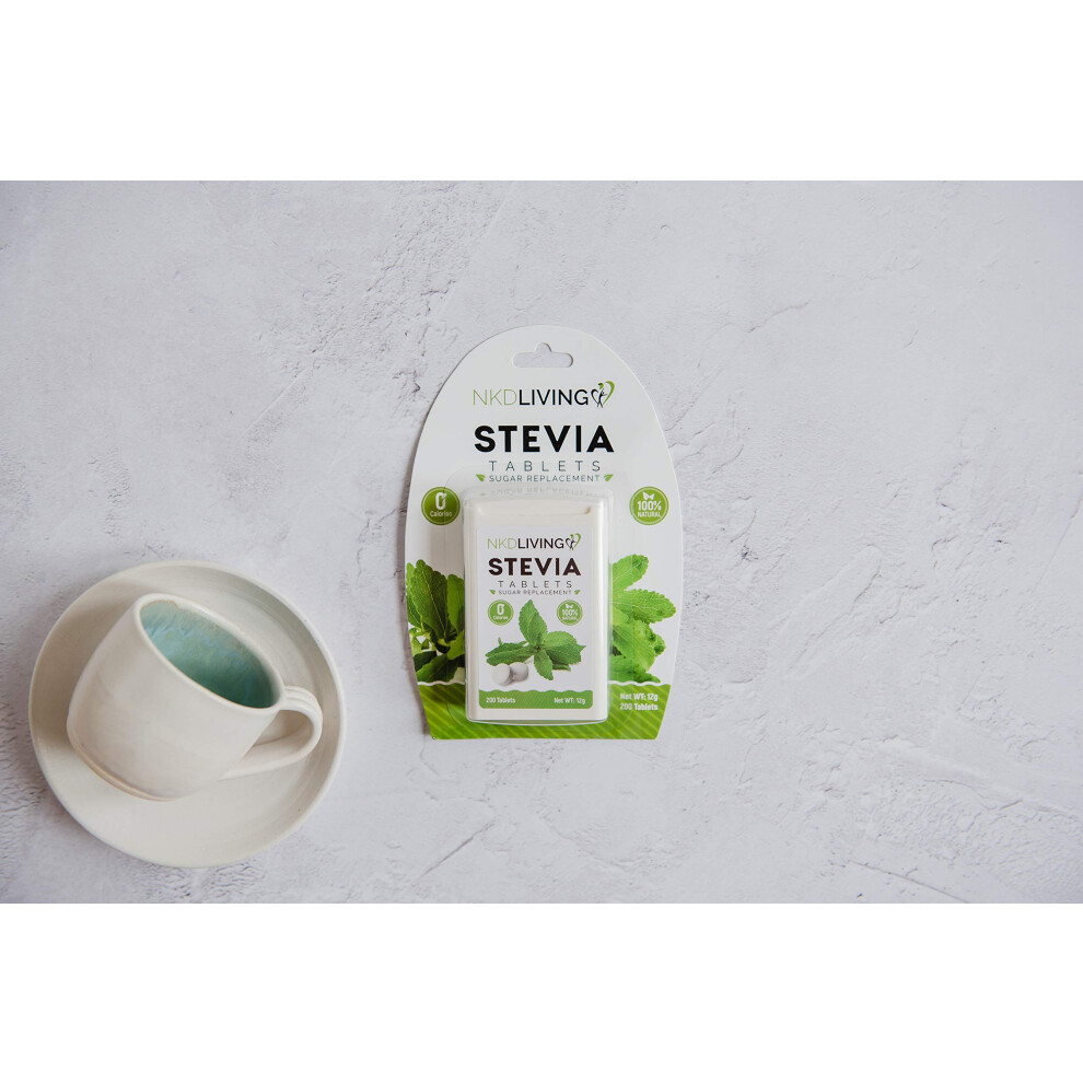 Nkd Living Pure Stevia Sweetener Tablets 200 Tablets Nonbitter