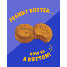 SUPERFOODIO Peanut Butter Buttons No Added Sugar Original Flavour Ket