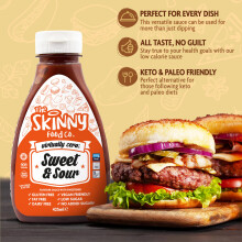 Skinny Food Co Sugar Free Sweet  Sour Sauce 425ml  Virtually Zero Calo