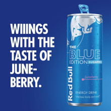 Red Bull Blue Edition Sugarfree Juneberry Energy Drink 355ml 12 Pack