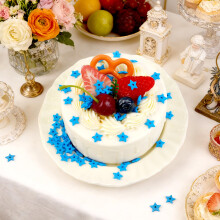 Blue Star Sprinkles Edible Blue Hallow Star Sugar Sprinkles for Cake D