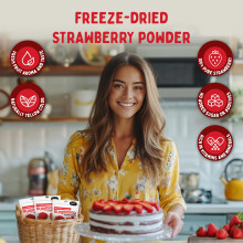 Summmer Freeze Dried Strawberry Powder 50g No Added Sugar Pure 100 Na