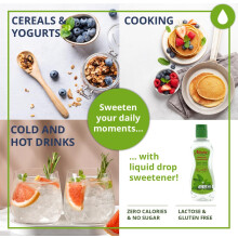 Mivita Stevia Liquid Sweetener 12 x 125ml Zero Sugar and Zero Calorie