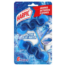 Harpic Active Fresh Toilet Rim Block Twin Pack Atlantic Burst Pack of