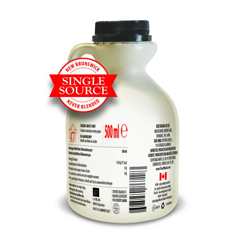 47 North Single Source Organic Canadian Maple Syrup Grade A 500ml dar