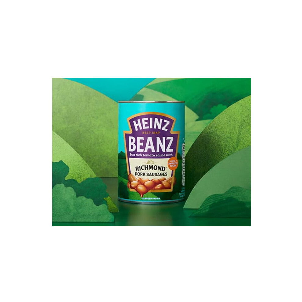 Heinz Baked Beans Richmond Pork Sausages 6 X 415G