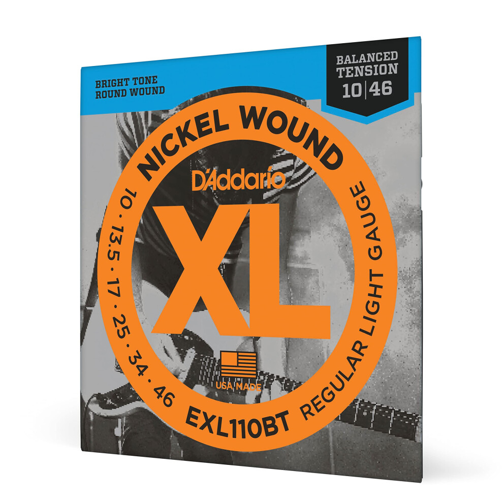 D'addario Exl110bt Nickel Wound Electric Guitar Strings, Balanced Tens