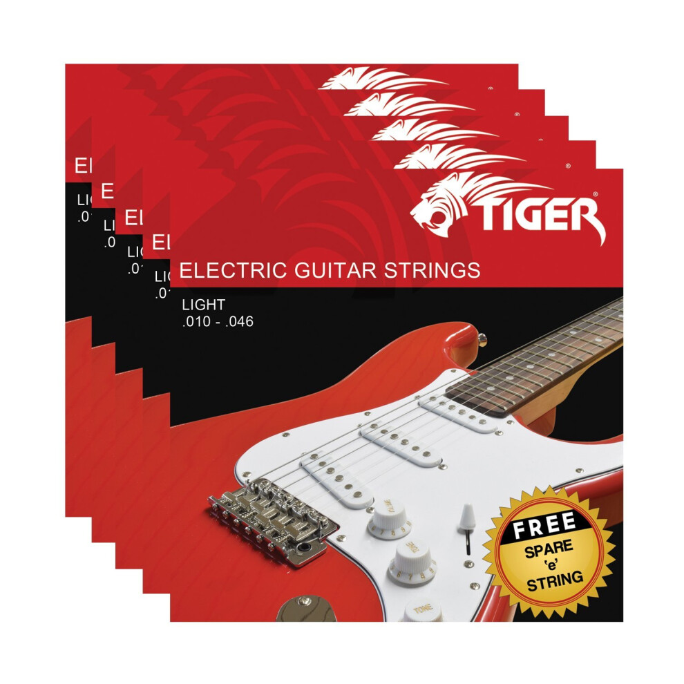 Tiger Egs-5-L Electric Guitar Strings - Light 10-46 (0.010-0.046) - Pa