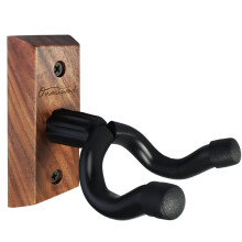 Onmiwod Guitar Wall Mount, Black Walnut Wood Guitar Hanger, U-Shaped Guitar Wall Hanger Mount, Guitar Holder Hook Stand Wall for Acoustic, Electric G