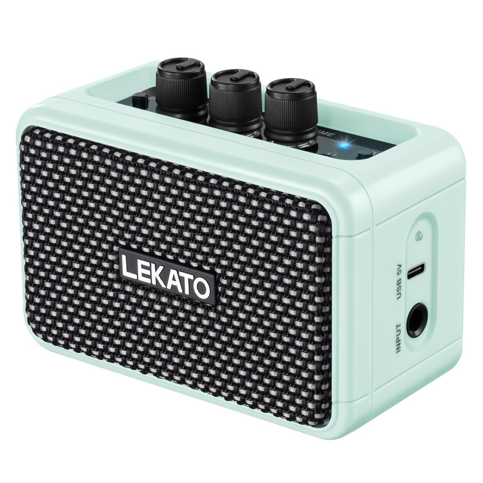 Lekato Mini Guitar Amp, 5W Wireless Rechargeable Electric Guitar Ampli