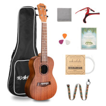 Dripex 23 Inch Concert Ukulele, Small Guitar Ukelele, Professonial Woo