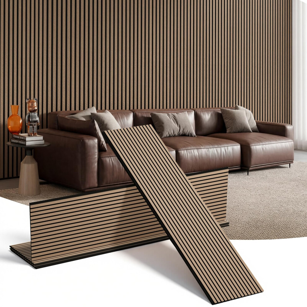 Photos - Other for Repair INMOZATA 4 Pack Wooden Acoustic Wall Panels,240x60 cm, Sound Absorbing