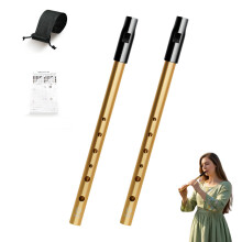 2Pcs Tin Whistle,Irish Tin Whistle D,28.5cm Long Six-Hole Penny Slide Whistles,for Beginners Intermediate and Expert Band Performances,for Traditiona