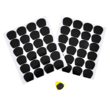 HONZUEN Anti-Slip Guitar Plectrum Stickers 48-pack Sweat-Proof Grip, Black