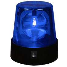 MOVKZACV LED Strobe Light, 360 Rotating DJ Flashing Stage Effect, Battery Powered Car Siren, Disco Party Rotating Lamp
