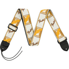 Fender Guitar Strap Monogrammed 2'' White / Brown / Yellow
