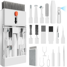 Electight Cleaning Brush Kits for Earbuds, 22 in 1 Multifunctional Cleaner Kit for Electronic Devices, Keyboards, Cameras, PC Monitors, Tablets, Car
