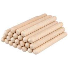 JAPCHET Wooden Percussion Claves, 12 Pairs, 20cm Wood Music Rhythm Sticks for Home Performance