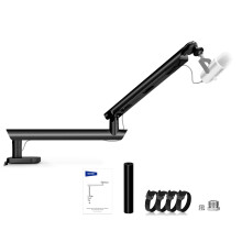 NEEWER Microphone Stand, Low Profile Damped Mic Holder Boom Arm Desk M