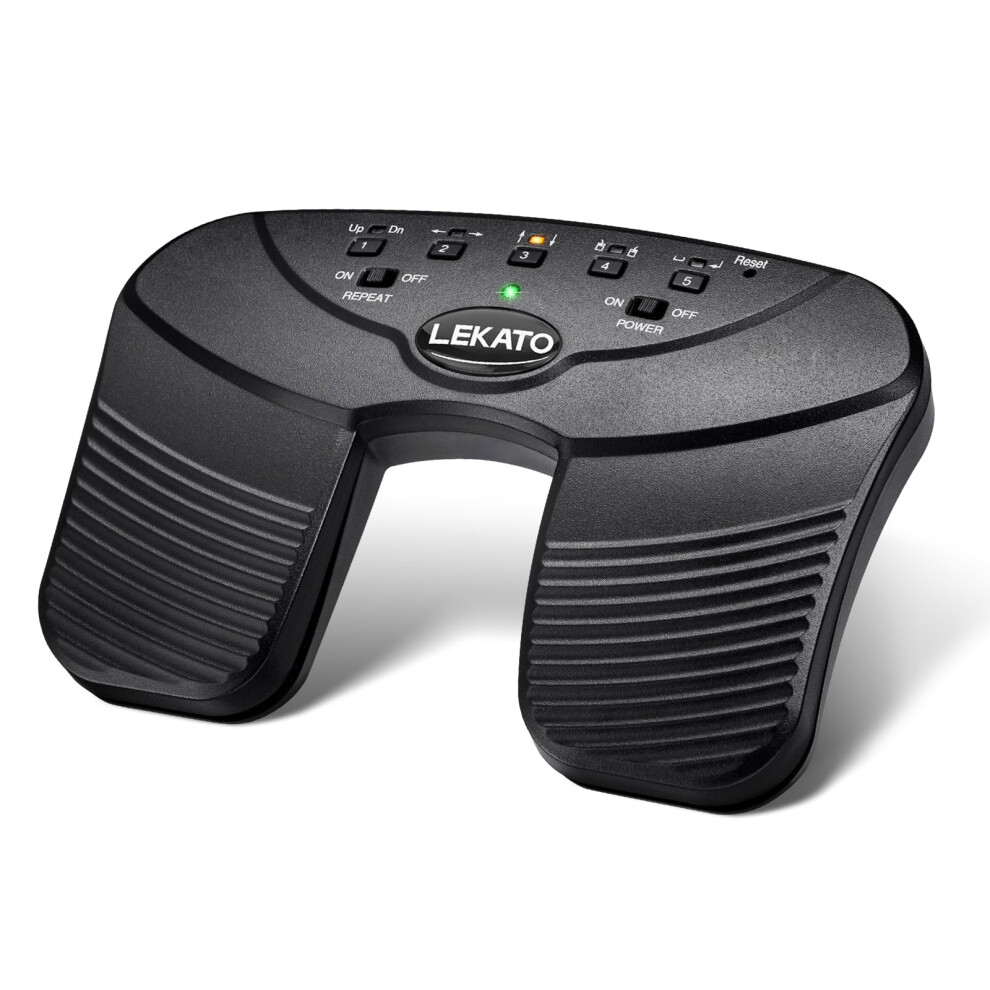 Lekato Bluetooth Page Turner Pedal, Rechargeable Wireless Page Turner,