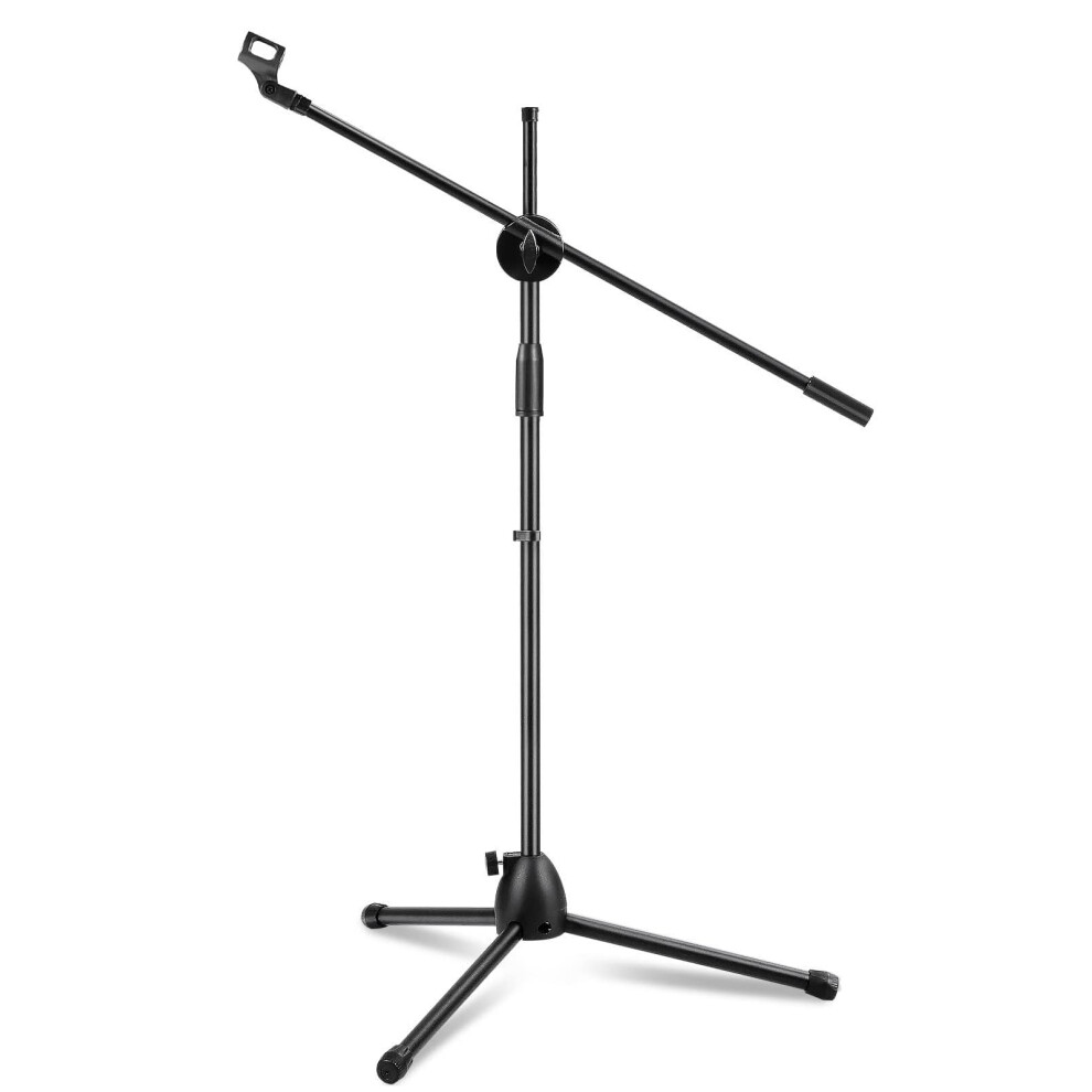 Microphone Stand Collapsible Microphone Tripod Boom Arm Adjustable Sta