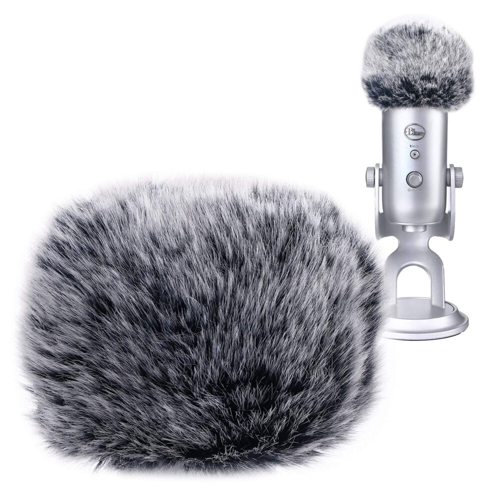 Youshares Microphone Furry Windscreen Muff - Mic Wind Cover Fur Pop Fi