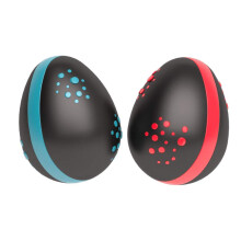 Halilit Hi-Lo Egg Shakers (Pair). High-end Hand Shaker Percussion Musical Instrument. Percussionists of All Levels. Teens & Adults. Built to Last