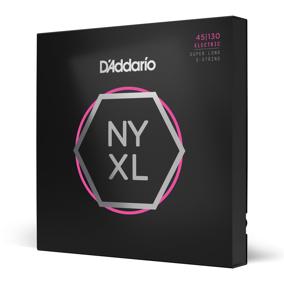 D'addario Nyxl45130sl Nickel Wound Bass Guitar Strings, Grey, Regular