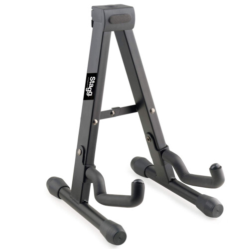 Stagg SUVM-A100BK Foldable A Stand for Ukuleles, Mandolins and Violins - Black