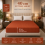 Imperial Rooms (Double, Rust) Stripe Fitted Bed Sheet 40CM Deep-Extra Deep Hotel Quality Fitted Sheet UK 1