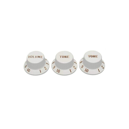 Fender Fender 992035000 Stratocaster Pot Knobs (Volume/Tone/Tone), white