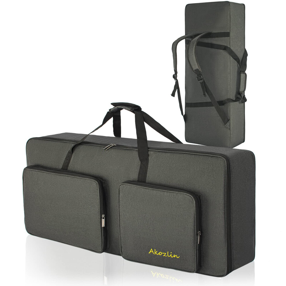 Akozlin 61 Key Keyboard Bag Portable Electric Piano Padded Case Gig Ba