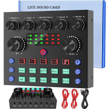 Audio Interface Podcast Equipment Bundle,focombance Bluetooth Live Mix