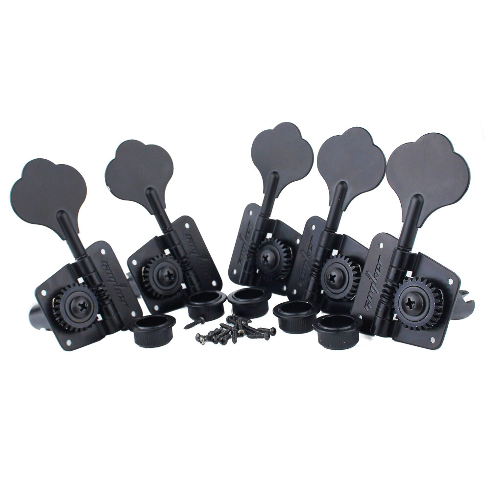 Guyker Bass Tuners (3R + 2L) - 1:26 Ratio Open Gear Tuning Key Pegs Ma