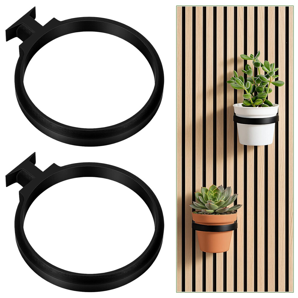 Hysagtek Acoustic Panel Plant Holder 2 Pack, No Drill Acoustic Panel S