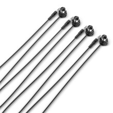 CME TRS MIDI Cable 4-Pack - Straight TRS Type A (3.5mm - 1/8”) to Angled 5-pin DIN, 3FT / 90CM - Perfect for compact spaces and patching