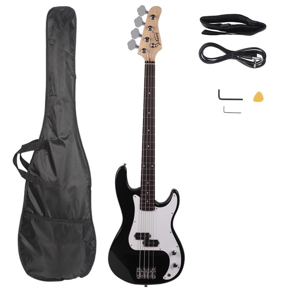 Bonnlo Electric Bass Guitar 4 Strings Full Size For Beginner Exquisite