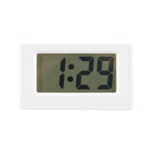 Clock Triangle LED Screen Lectronic Digital Alarm Screen Desktop Clock for Home Office Table Bedroom Decor White